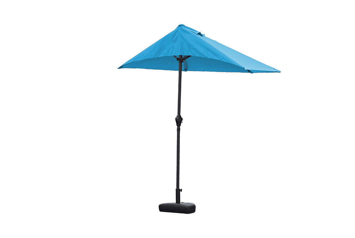 110" X 10" Blue iron Side Wall Umbrella