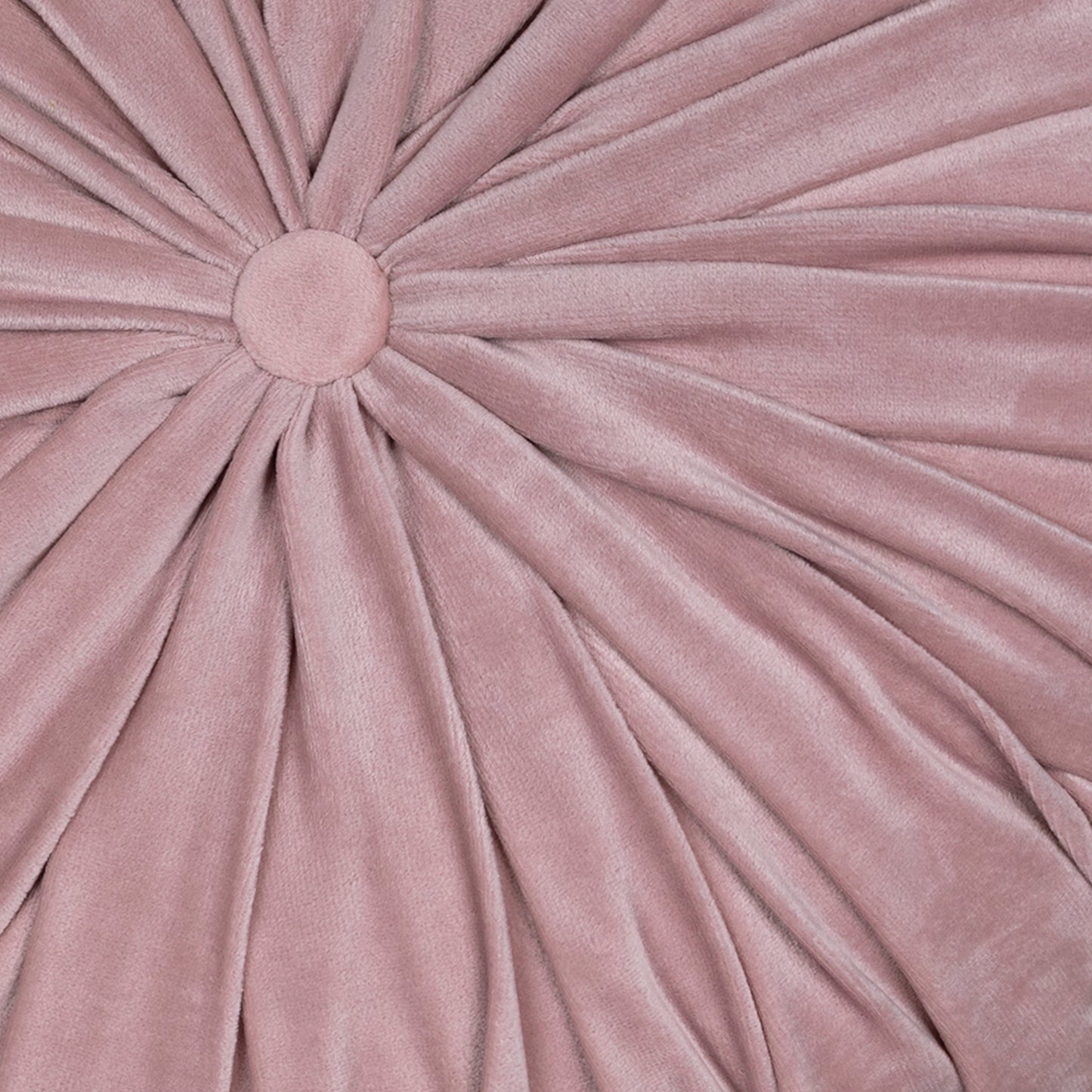 Light Pink Round Tufted Velvet Pillow