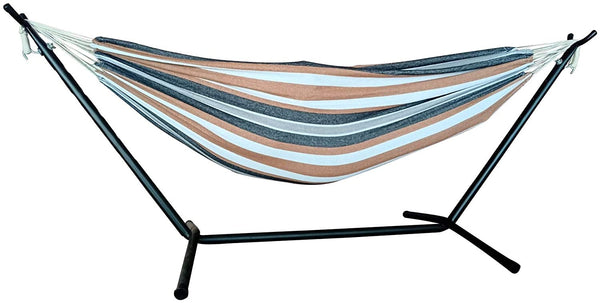 Sahara Stripe Classic 2 Person Hammock with Stand