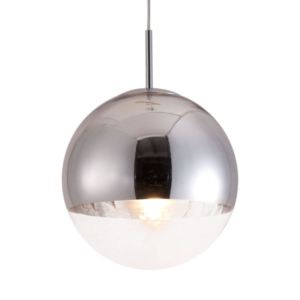 15" X 18" X 15" Chrome Kinetic Ceiling Lamp