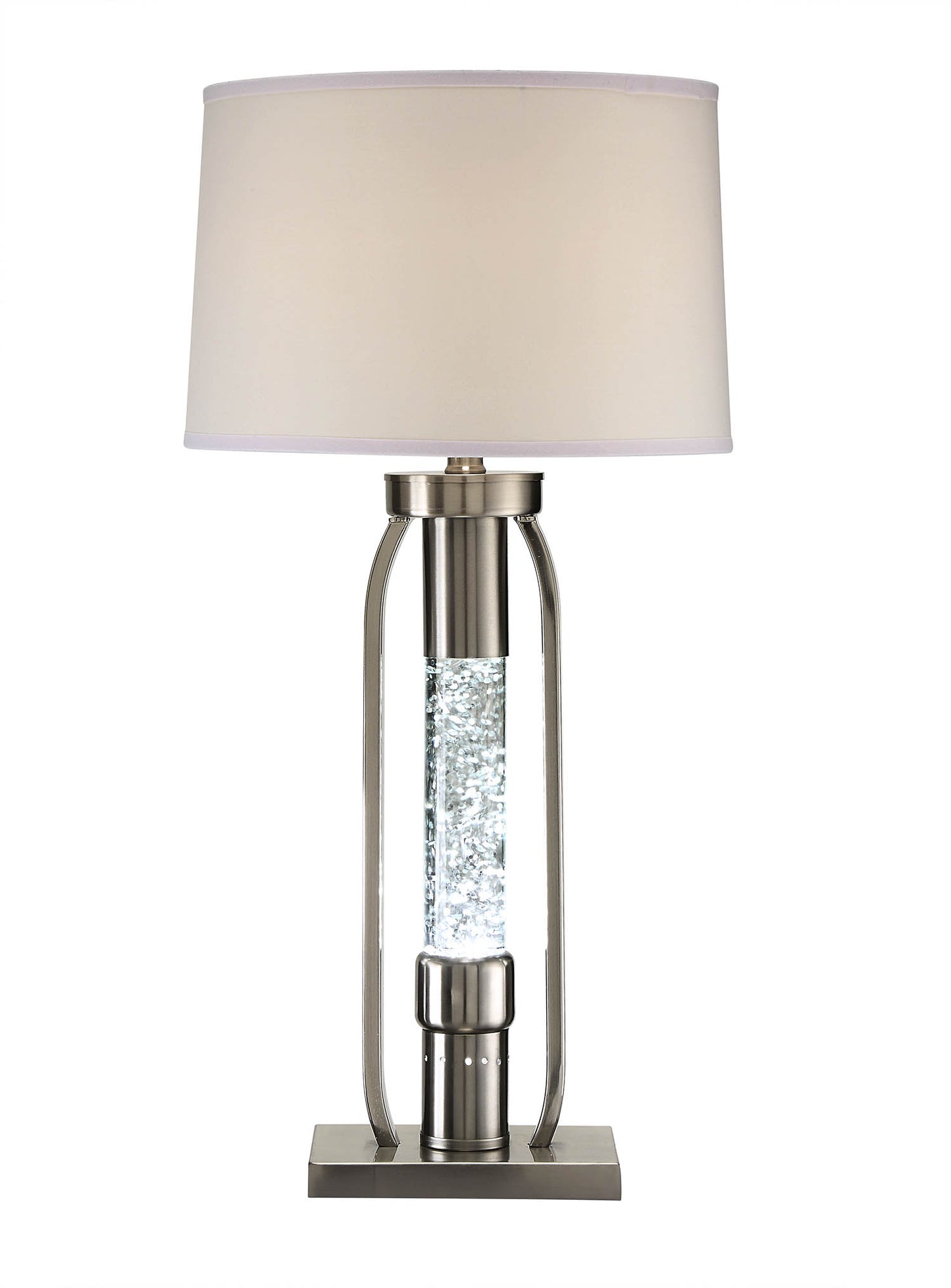 15" X 15" X 31" Sand Nickel Table Lamp
