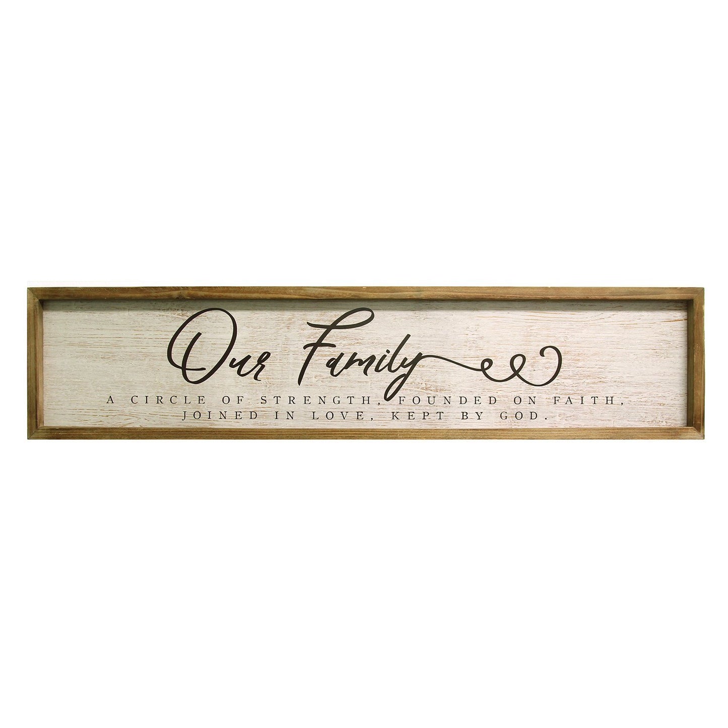 "Our Family" Wooden and Metal Wall Decor