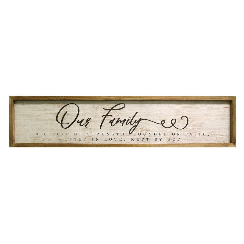 "Our Family" Wooden and Metal Wall Decor