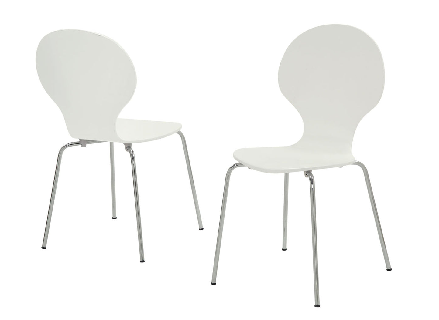 63.75" x 53.25" x 102" White Metal 4 Dining Chairs