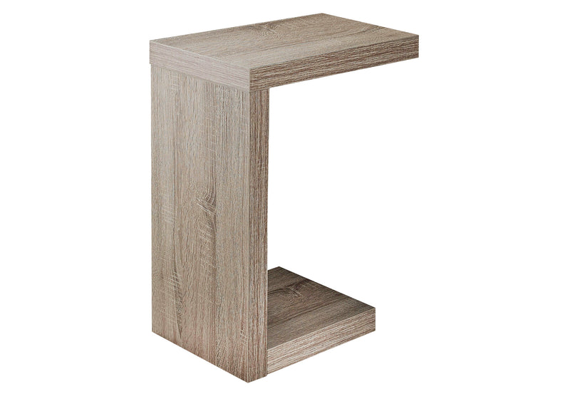 11.5" x 18" x 24" Dark Taupe Hollow Core Particle Board Accent Table