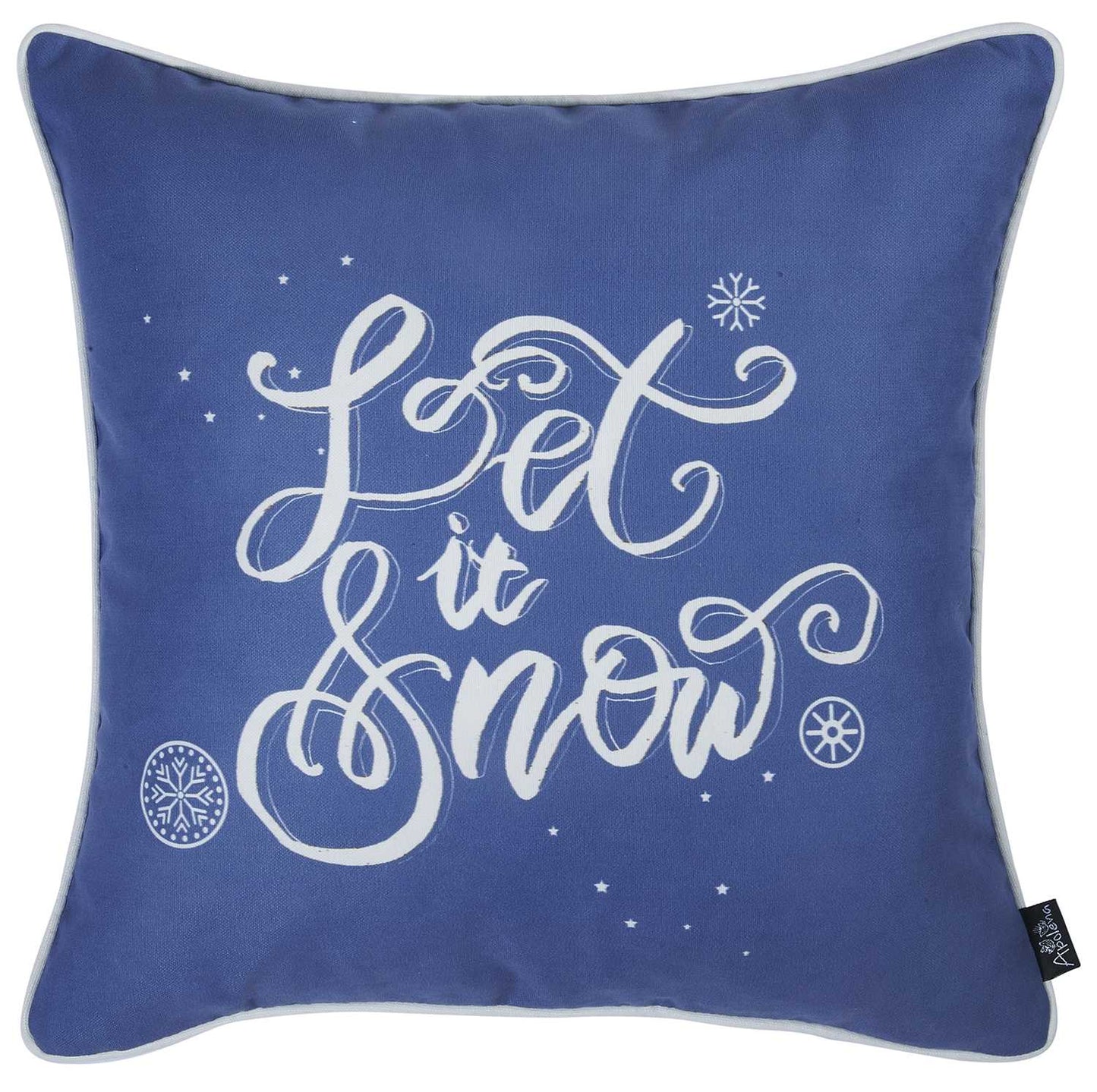 18"x18" Christmas Quote Printed Decorative Throw Pillow Cover