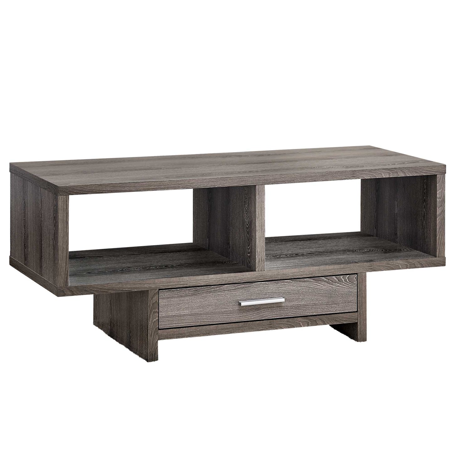 17.75" x 42.25" x 18" Dark Taupe With Storage - Coffee Table