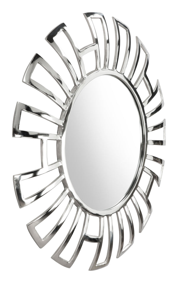 30.3" x 1.2" x 30.3" Aluminum Aluminium MDF Round Mirror