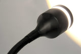 9" X 4-13" X 9.5-14.5" Black Metal LED Clip Lamp