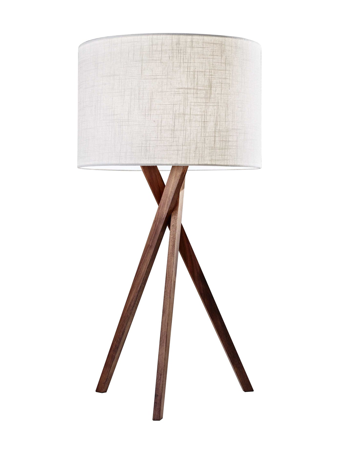 15" X 15" X 29.5" Walnut Wood Table Lamp