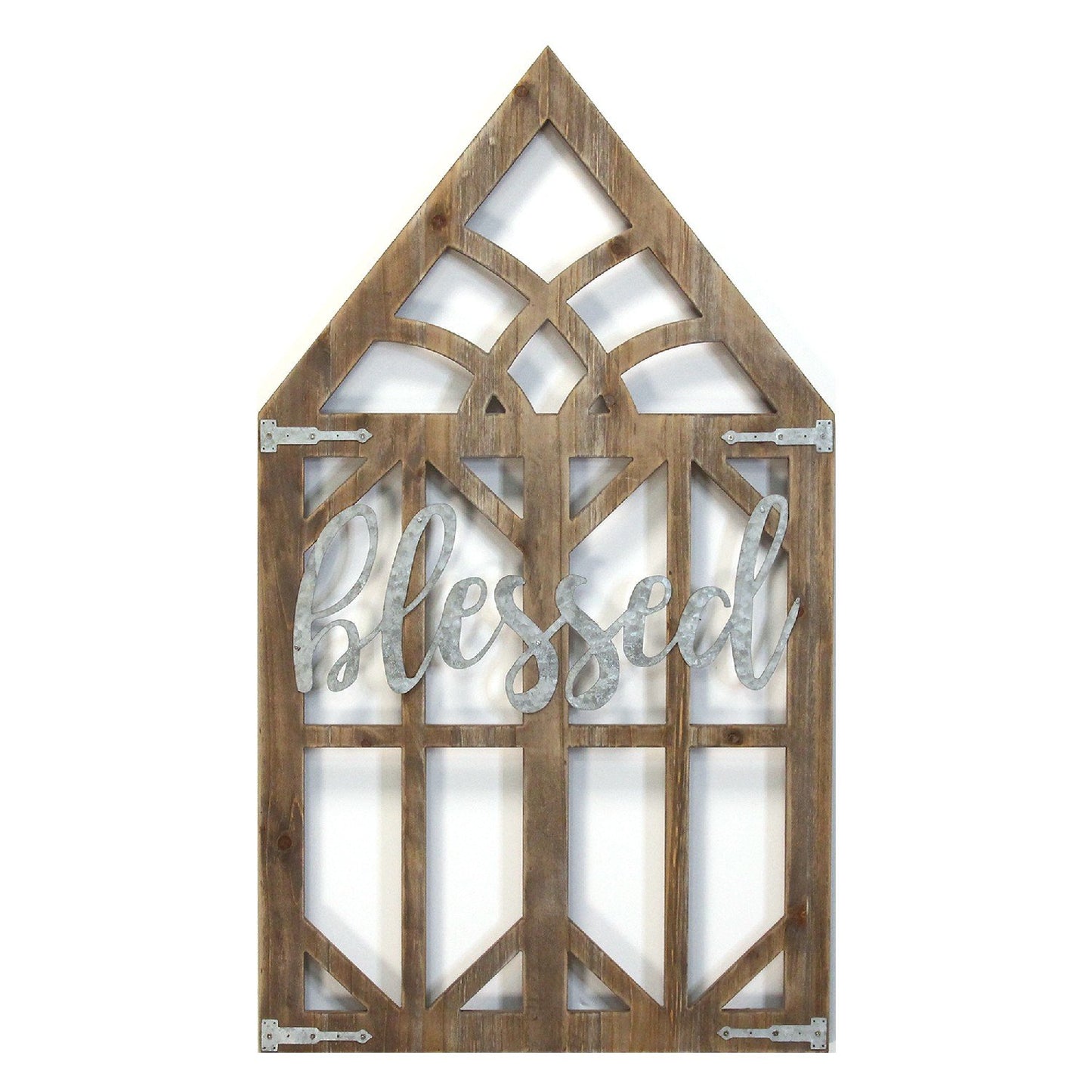 Blessed Window Shape Wood Framed Wall Art