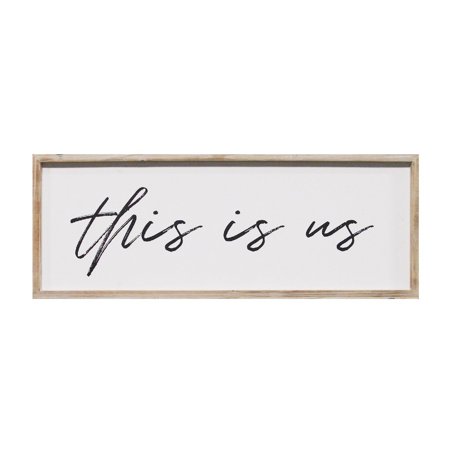 "This Is Us" Wood Framed Wall Art