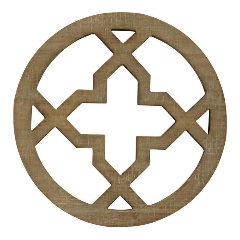 Celtic Design Wood Medallion Wall Art Brown