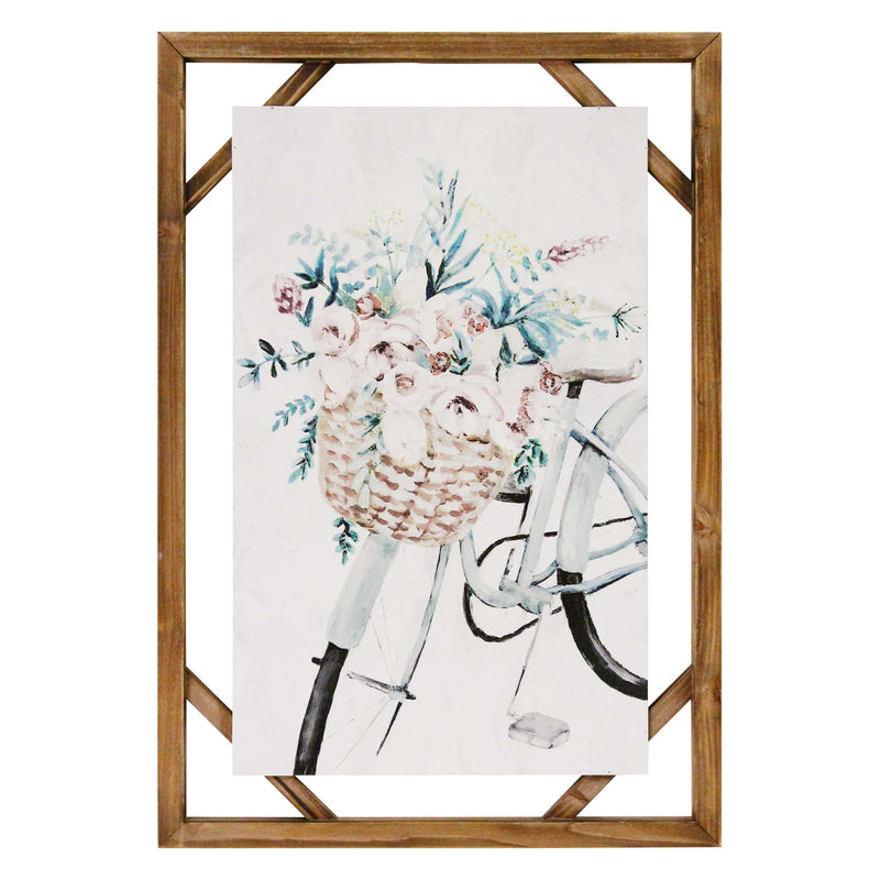 Pastel Shabby-Chic Bike Framed Wall Art