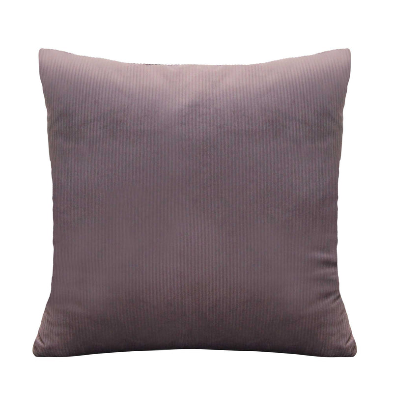 Rose Mauve Textured Velvet Square Pillow