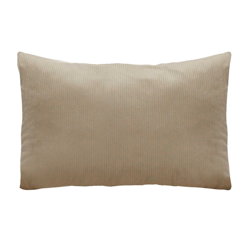 Tan Textured Rectangular Lumbar Pillow