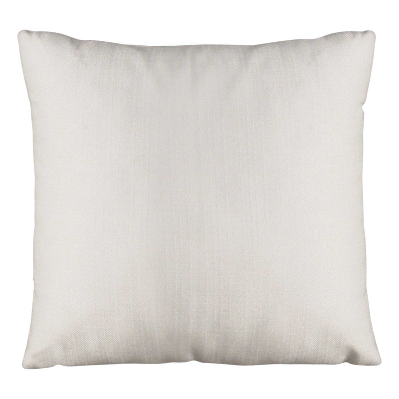 White Tweed Textured Velvet Square Pillow