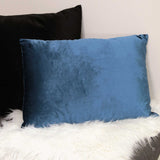 Royal Blue Velvet Lumbar Pillow