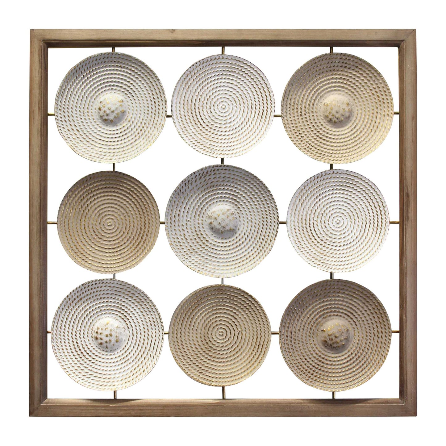 Matte Textured &amp; Wood Framed Plates