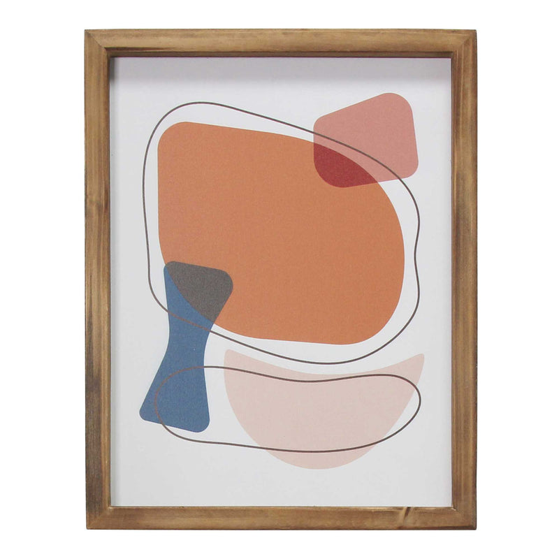 Multi Color Mid Century Mod Abstract 1 Framed Wall Art