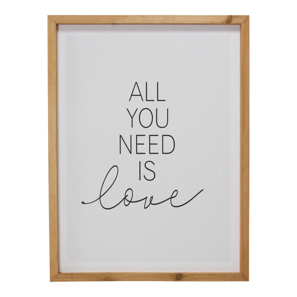 "All You Need is Love" Framed Wall Art