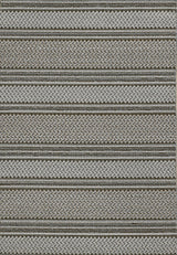 48" X 69" Grey Polypropylene Rug
