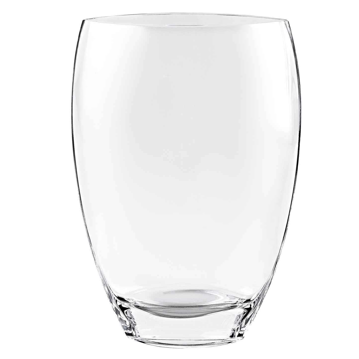 12" Mouth Blown Crystal Classic Vase