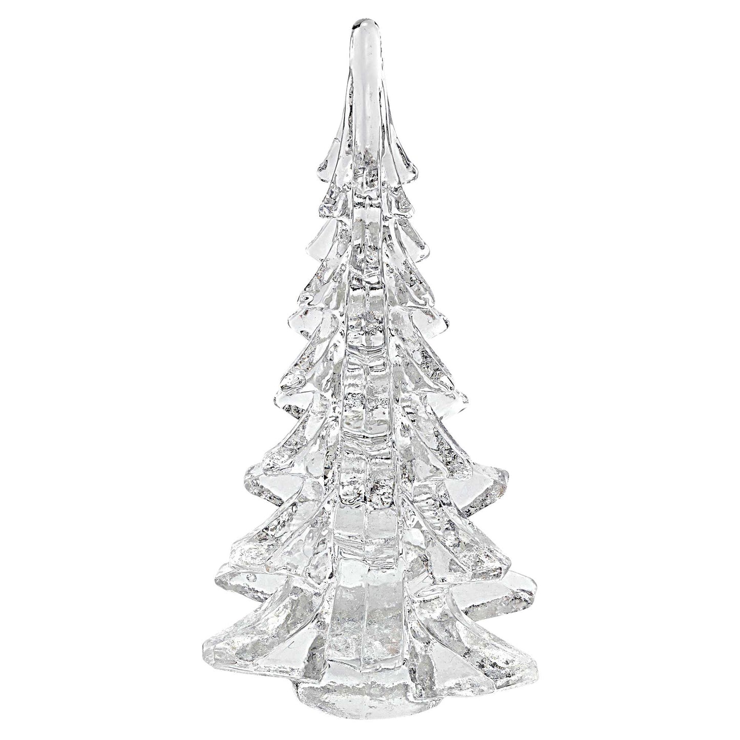 10" Mouth Blown Art Glass Christmas Tree