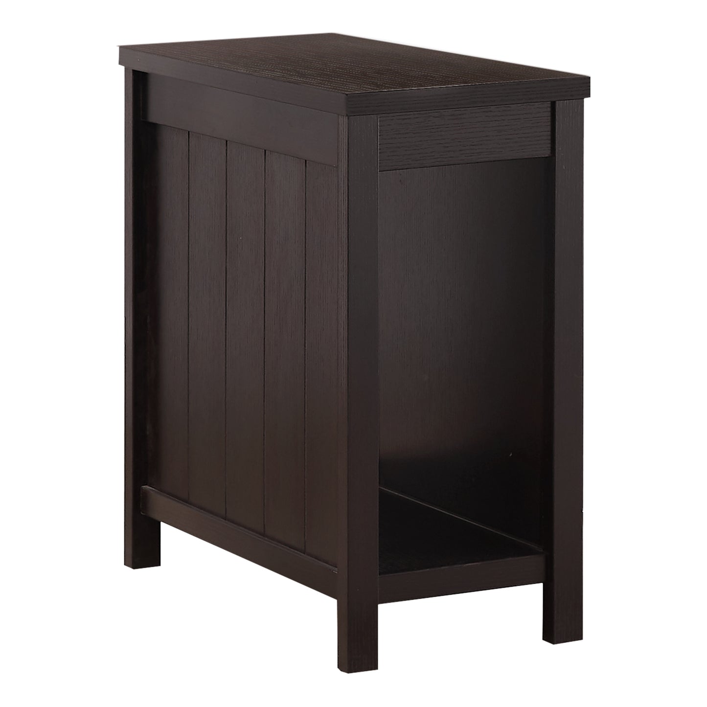 Rectangular Espresso Smooth Laminated Wood Accent Table