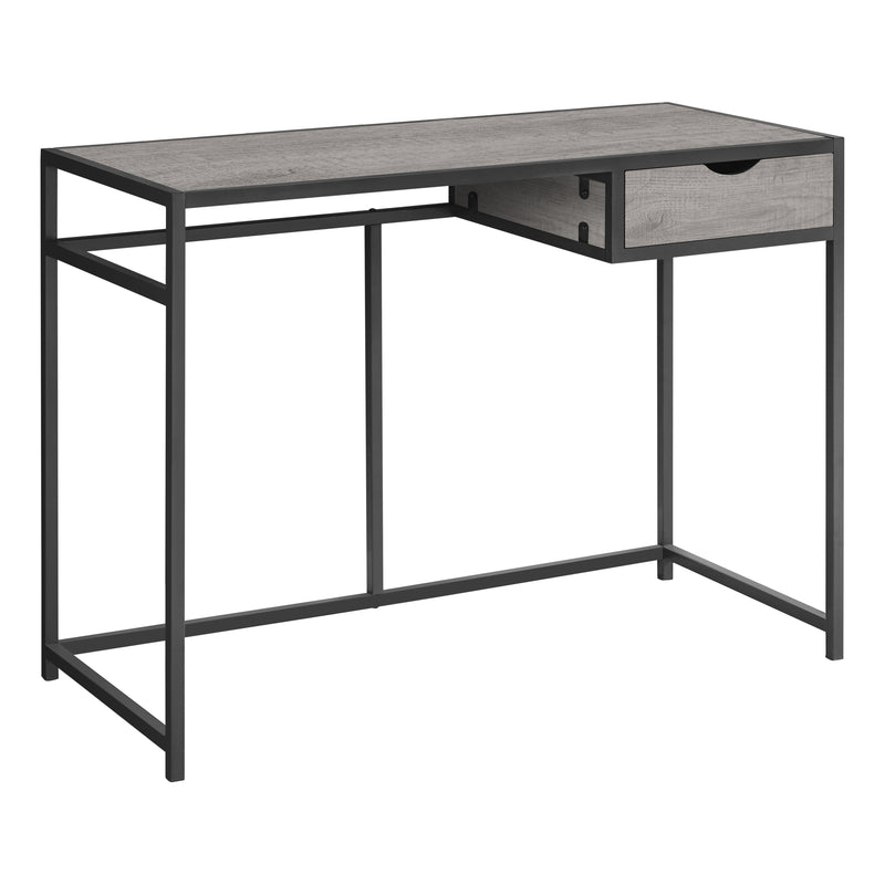42" Grey and Dark Grey Metal Computer Desk