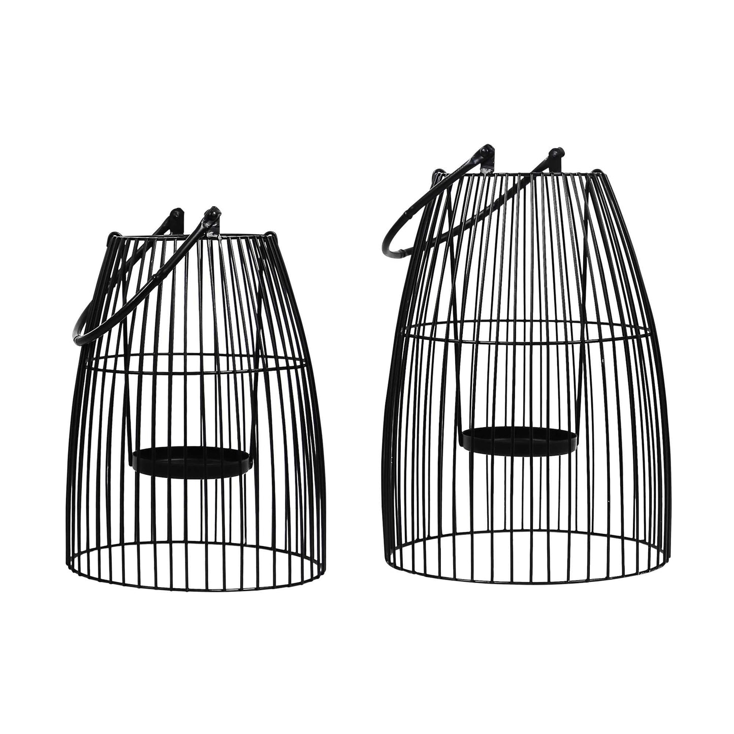 Birdcage-Style Metal Lanterns