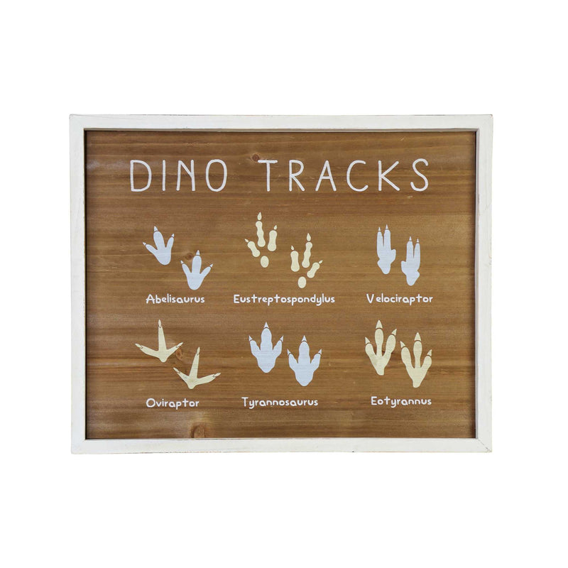 16" X 20" Dino Tracks Framed Wall Art