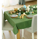 70" Merry Christmas Rectangle Tablecloth in Green