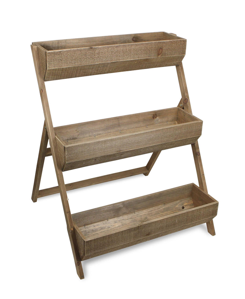 3 Tier Wooden Shelves Storage Plant Stand